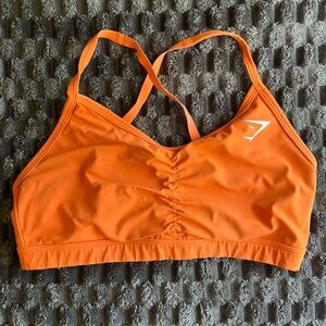 Orange Gymshark sports bra Size large